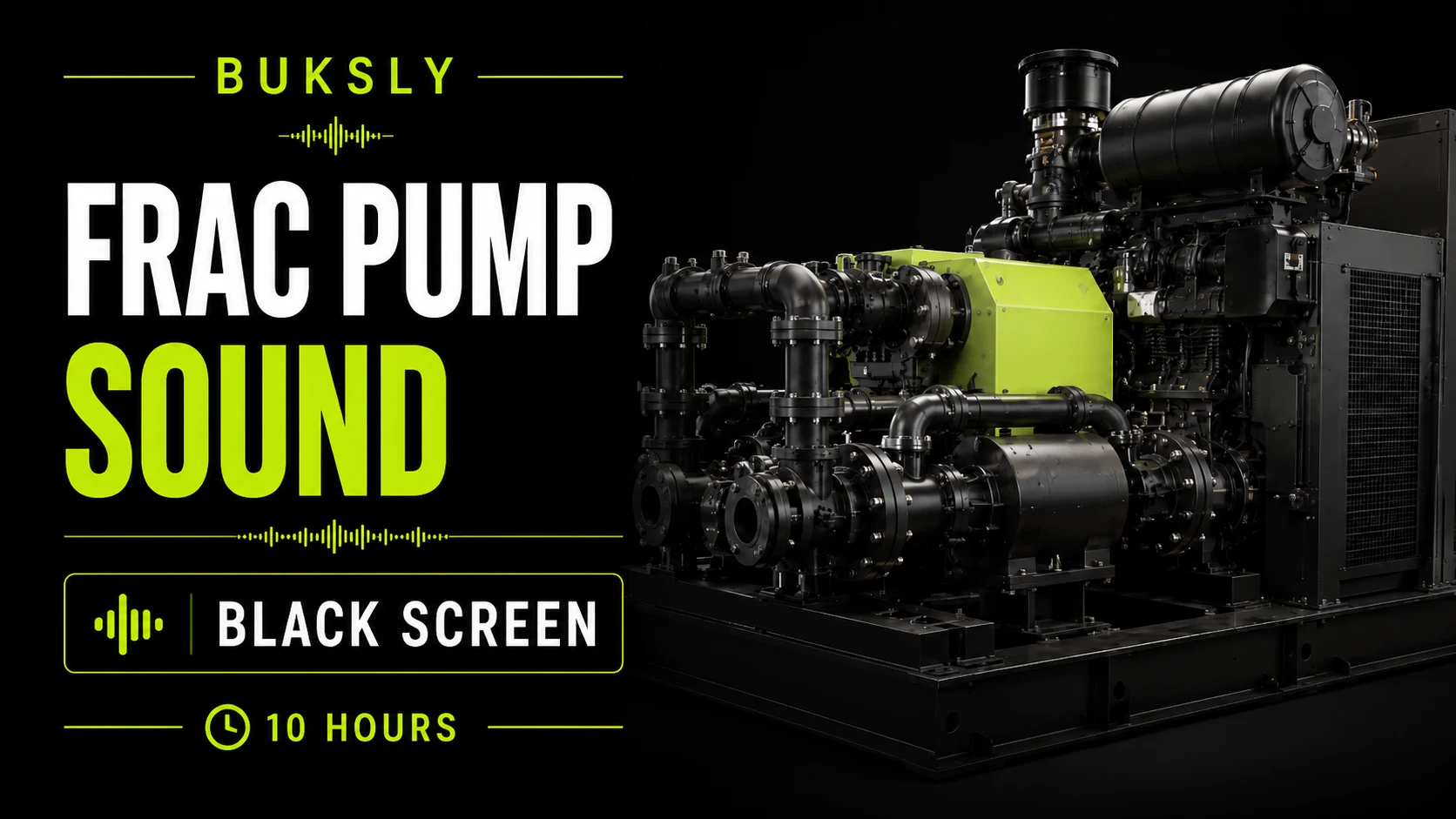 Frac Pump Sound ambient cover for concentration
