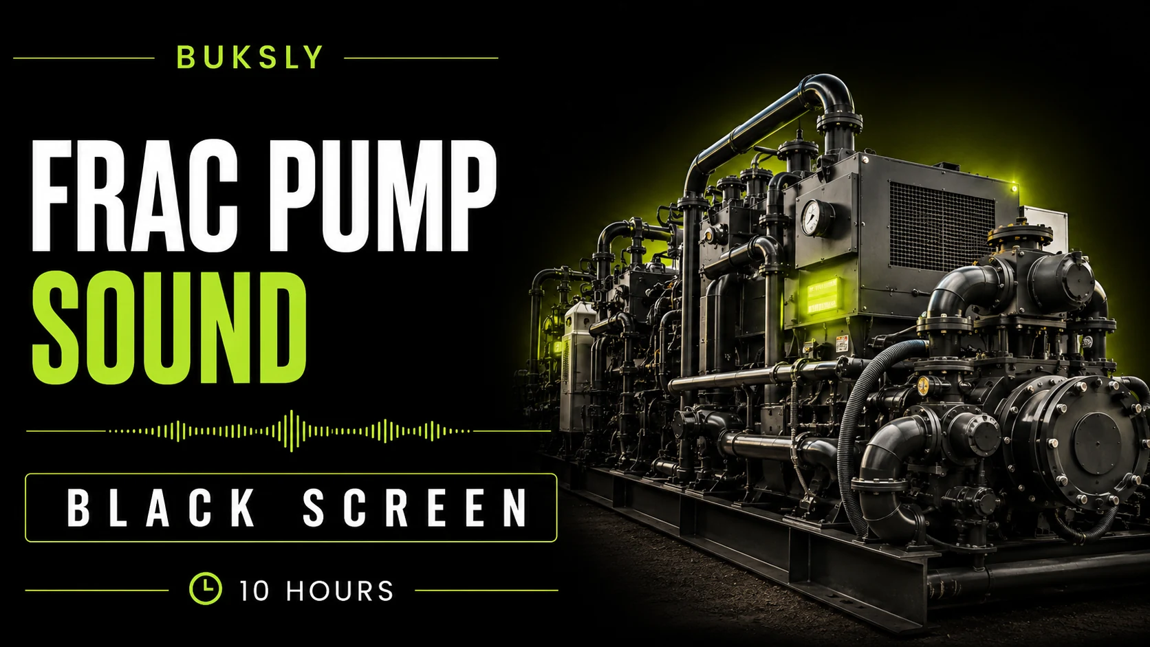 Frac Pump Sound ambient cover for focus