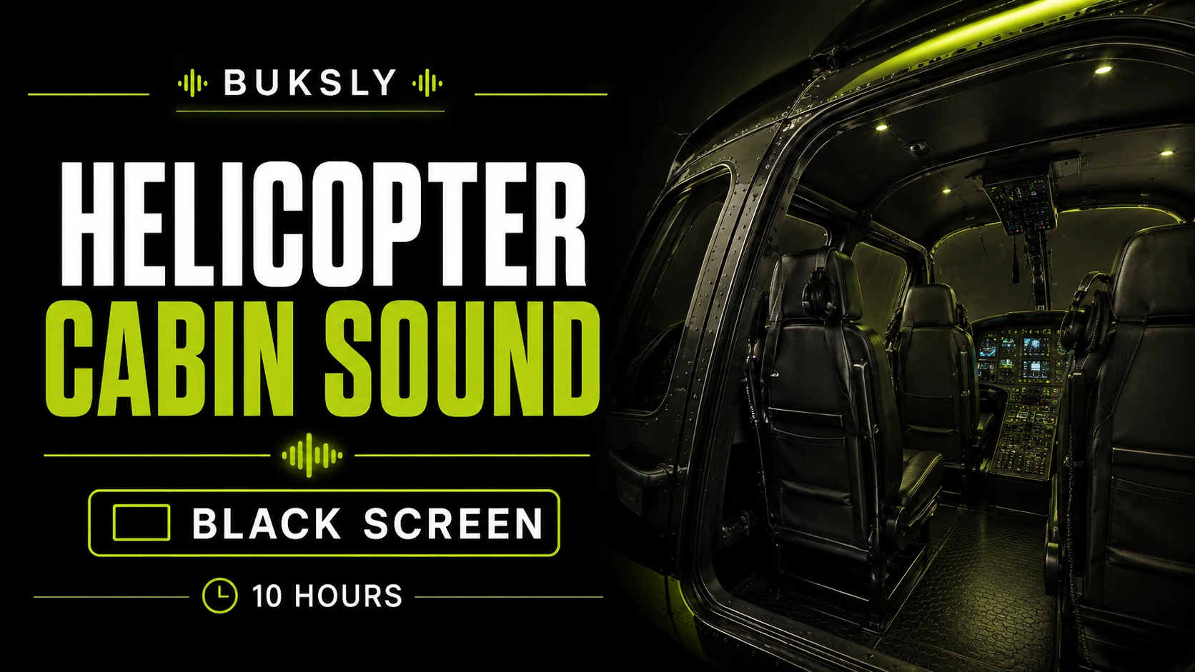 Helicopter Cabin Sound ambient cover for reading