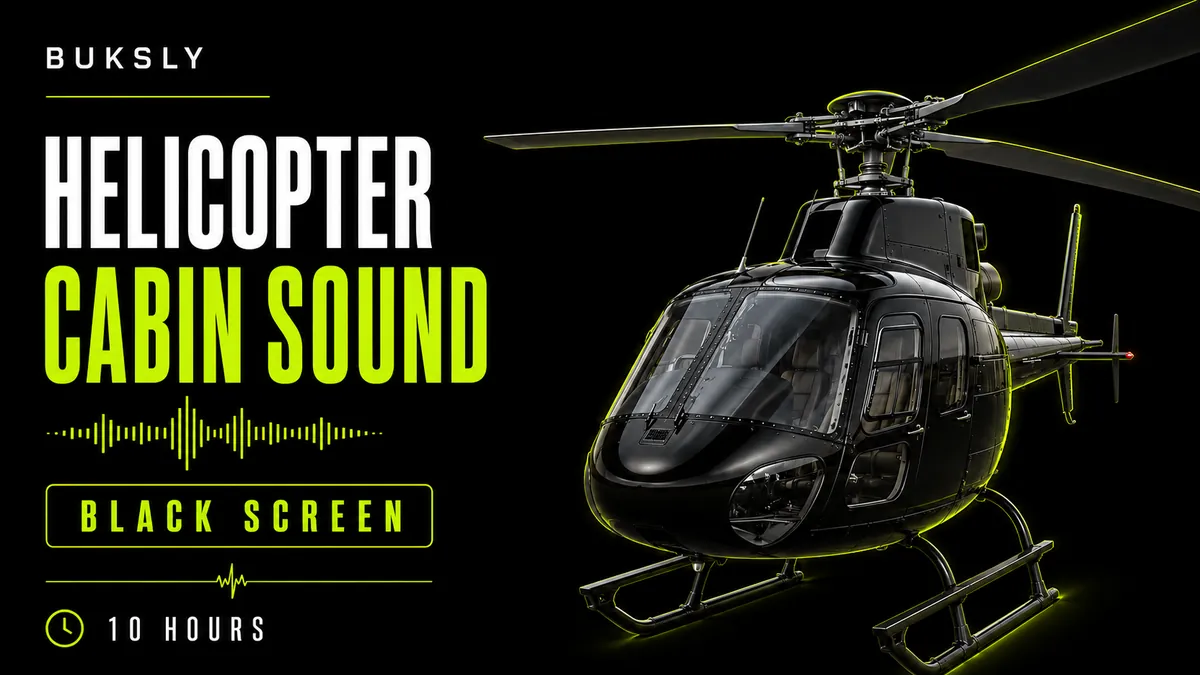 Helicopter Cabin Sound ambient cover for sleep