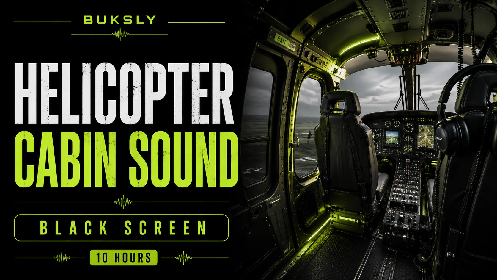 Helicopter Cabin Sound ambient cover for sound masking