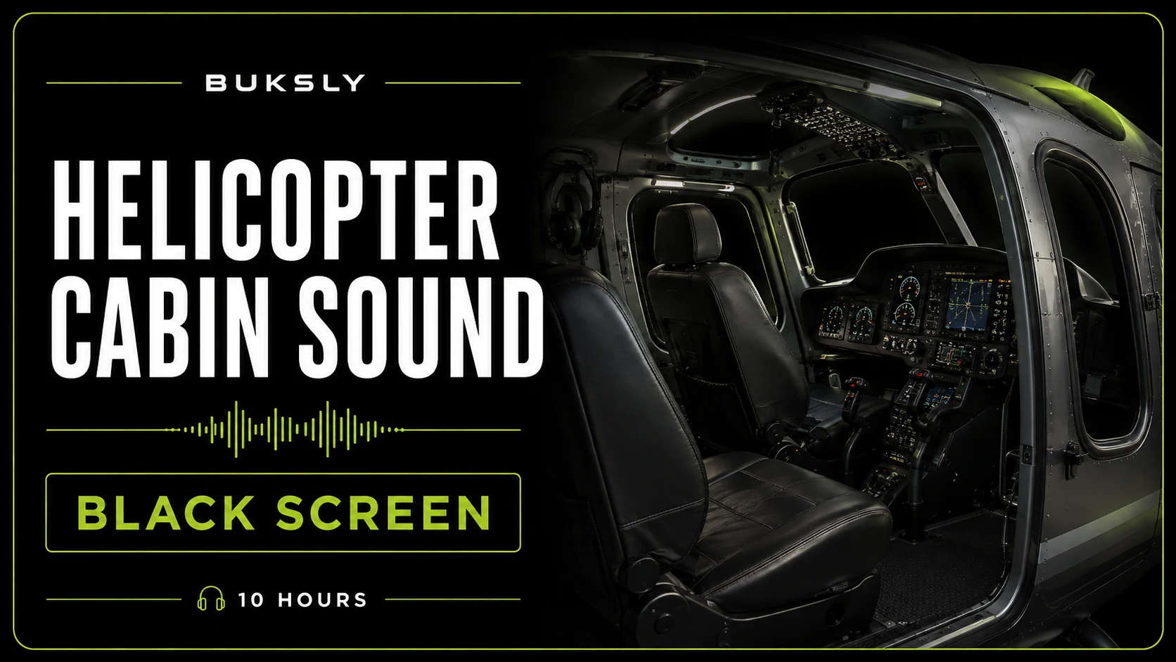 Helicopter Cabin Sound ambient cover for work