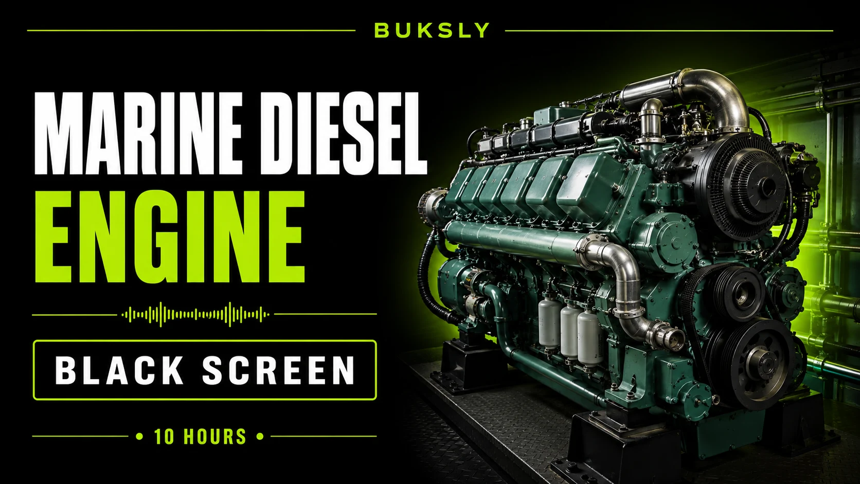 Marine Diesel Engine ambient cover for sound masking