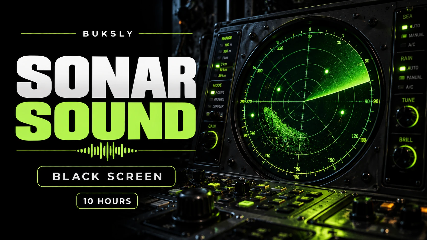 Sonar ambient cover for anxiety relief