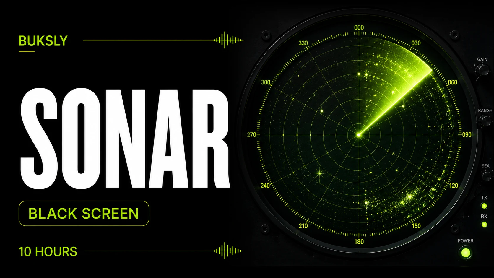 Sonar ambient cover for studying