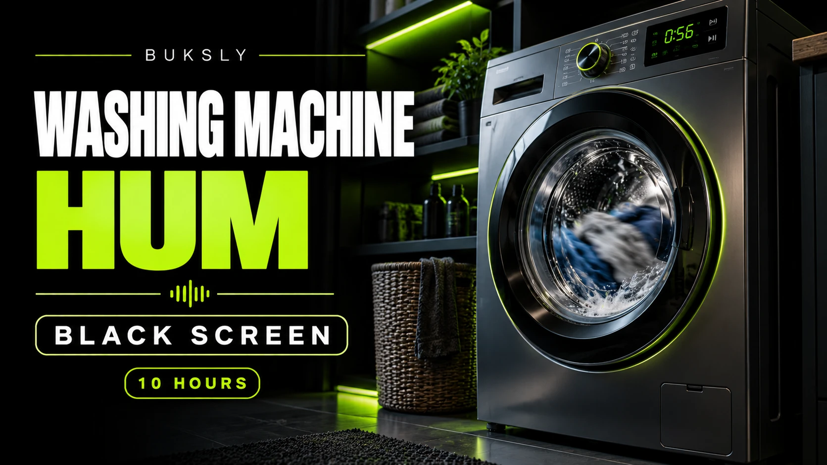 Washing Machine Hum ambient cover for anxiety relief