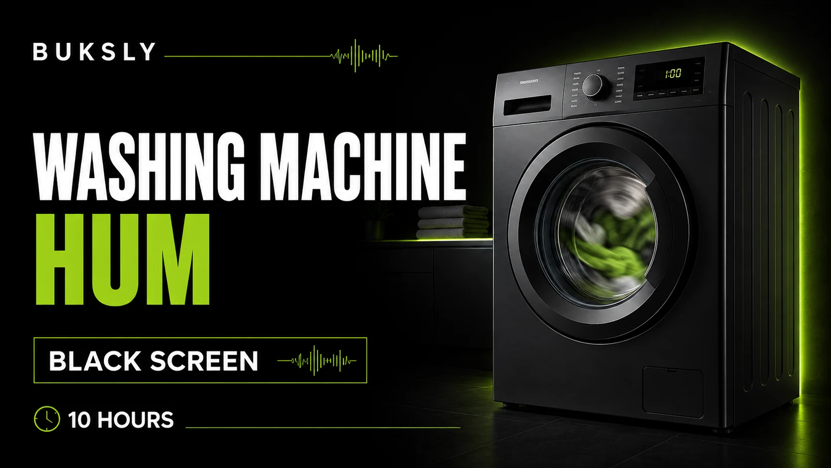 Washing Machine Hum ambient cover for concentration