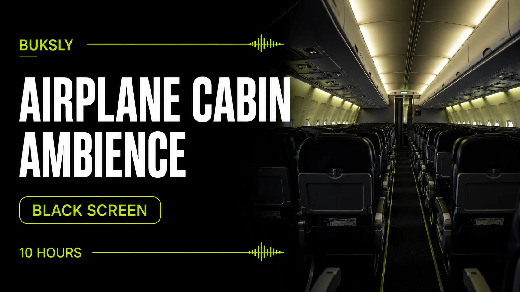 Airplane Cabin Ambience Black Screen 10 Hours — Episode 2 cover image