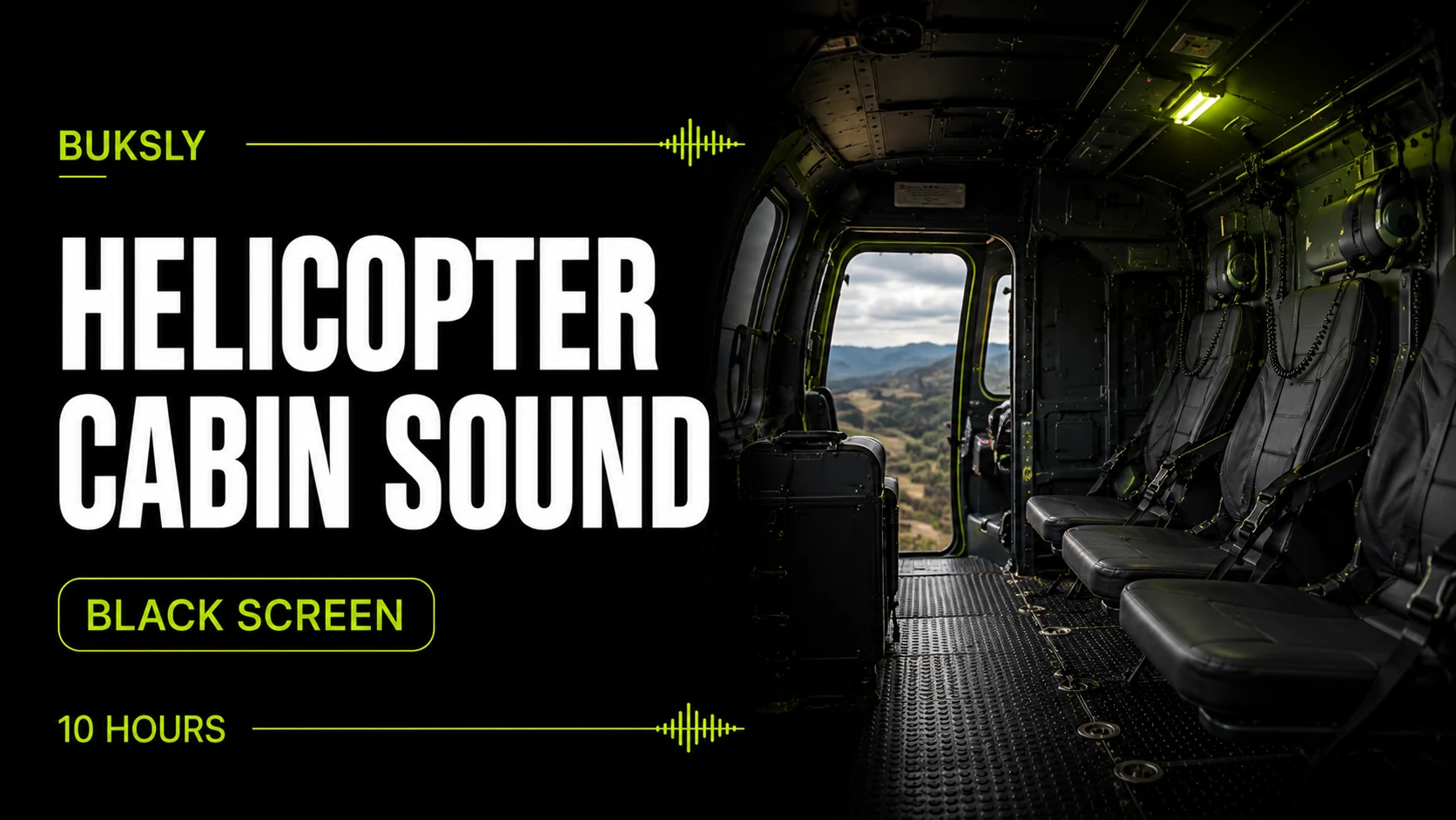 Helicopter Cabin Sound Black Screen 10 Hours — Episode 2 cover image
