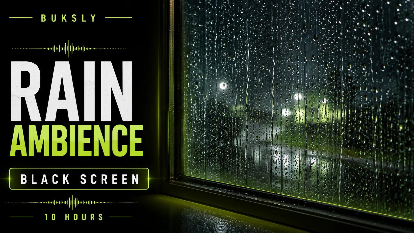 Rain Ambience Black Screen 10 Hours — Episode 3 cover image