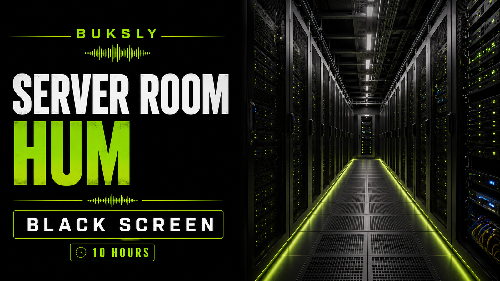 Server Room Hum Black Screen 10 Hours — Episode 6 cover image